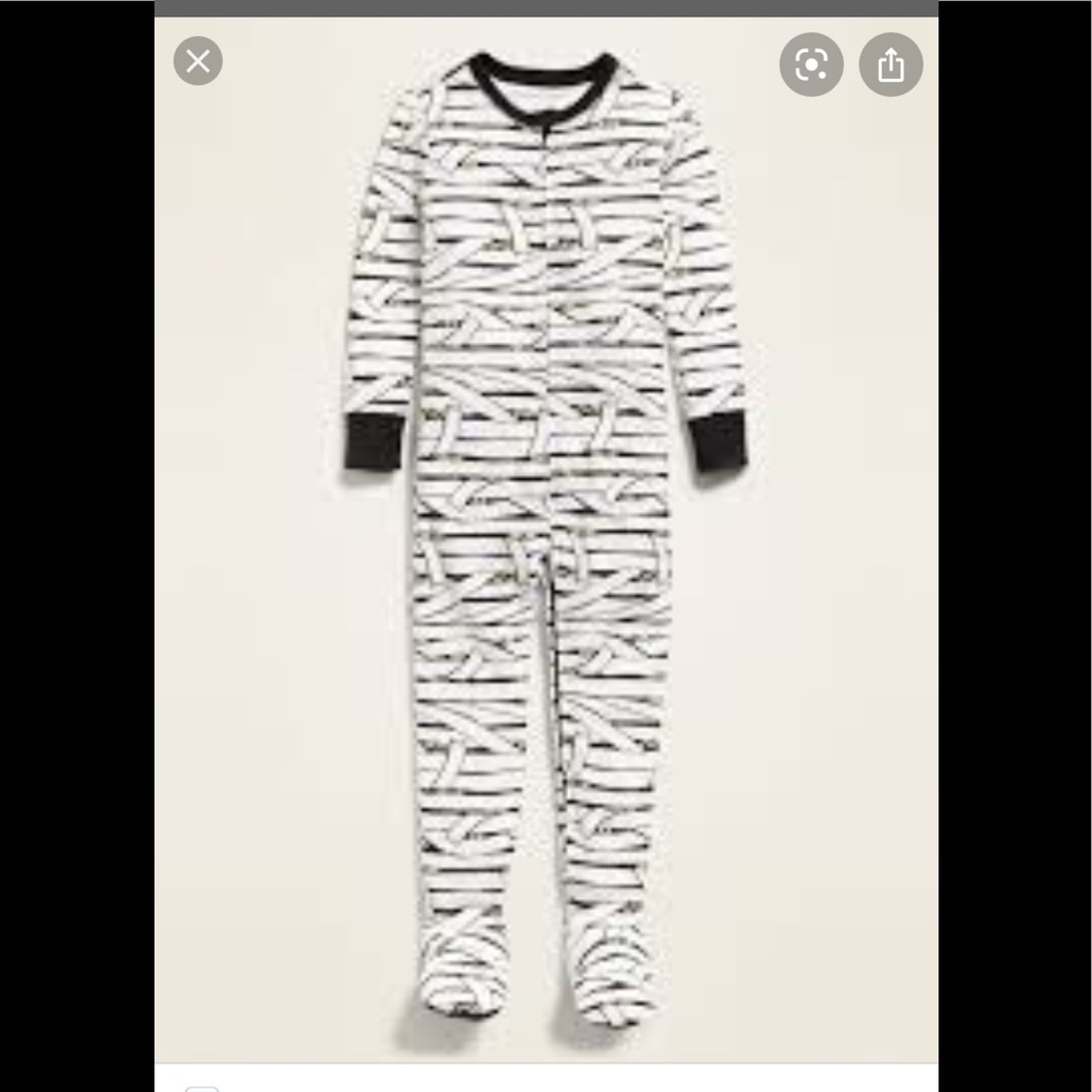 Glow in the dark mummy pajamas
